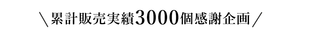 3000個突破記念