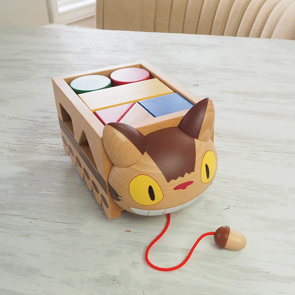 となりのトトロ ネコバスつみき(お名前プレート付き)｜ベルビーWebshop本店