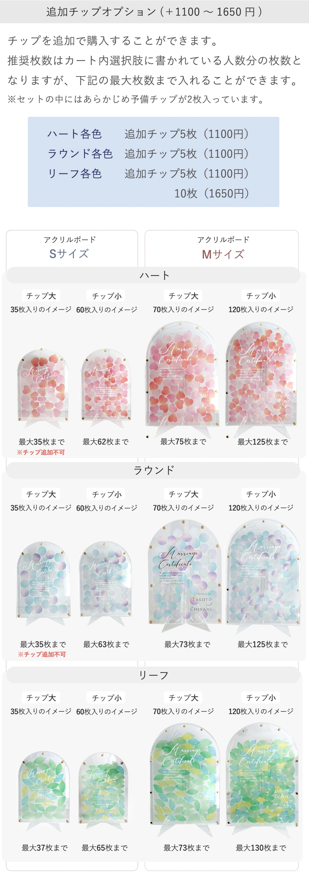 追加チップオプション