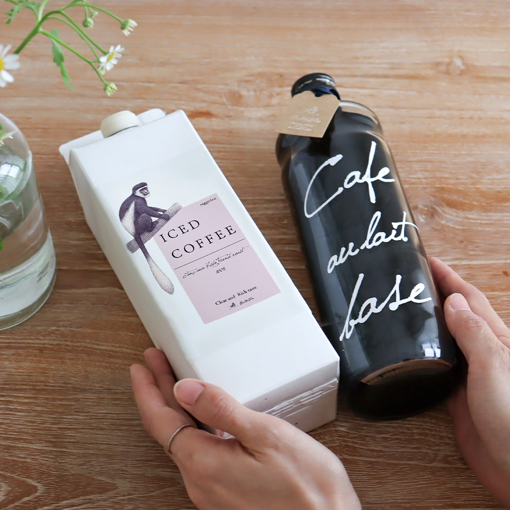 選べるセットアイスコーヒーorカフェオレベース+バームクーヘン&ドリップパック 金沢「豆の樹」の風味豊かなアイスコーヒー・カフェオレベース