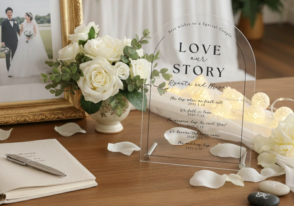 挙式後は思い出のインテリアに