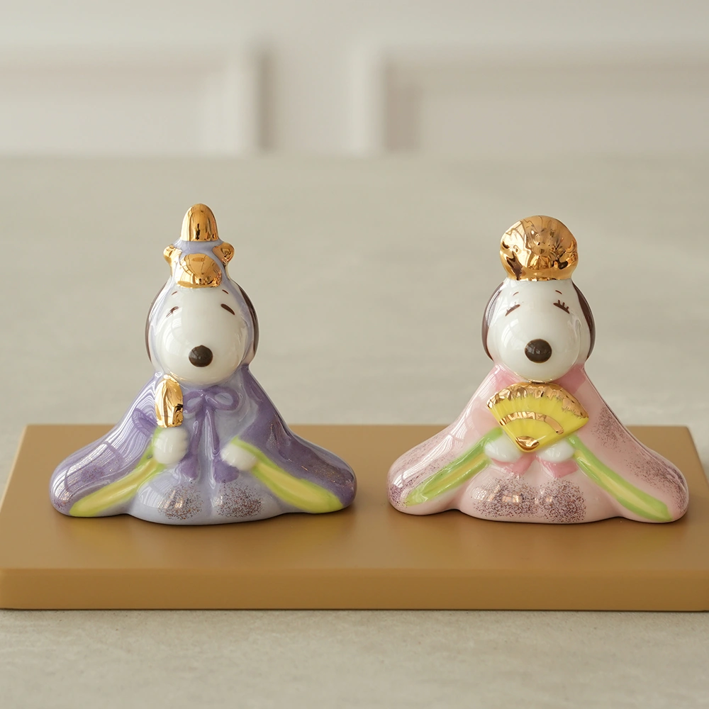 初節句 ひなまつり 雛人形】スヌーピー＆ベル 磁器ひな人形｜ベルビー
