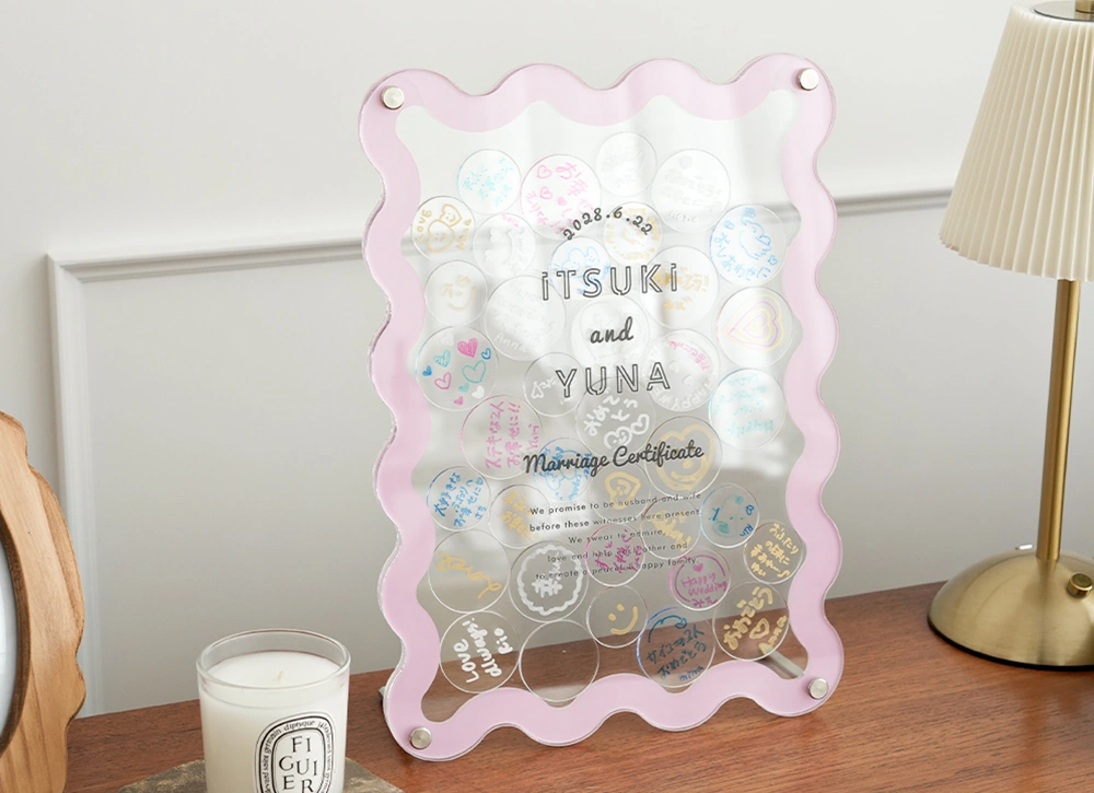 結婚式の思い出をそのまま飾れる