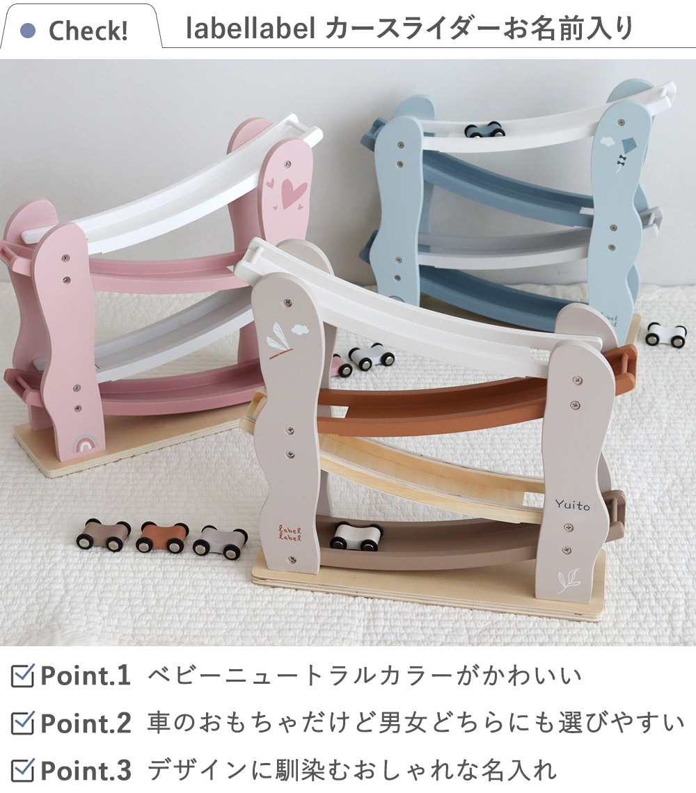 labellabel(レーベルレーベル)カースライダーお名前入り-内容