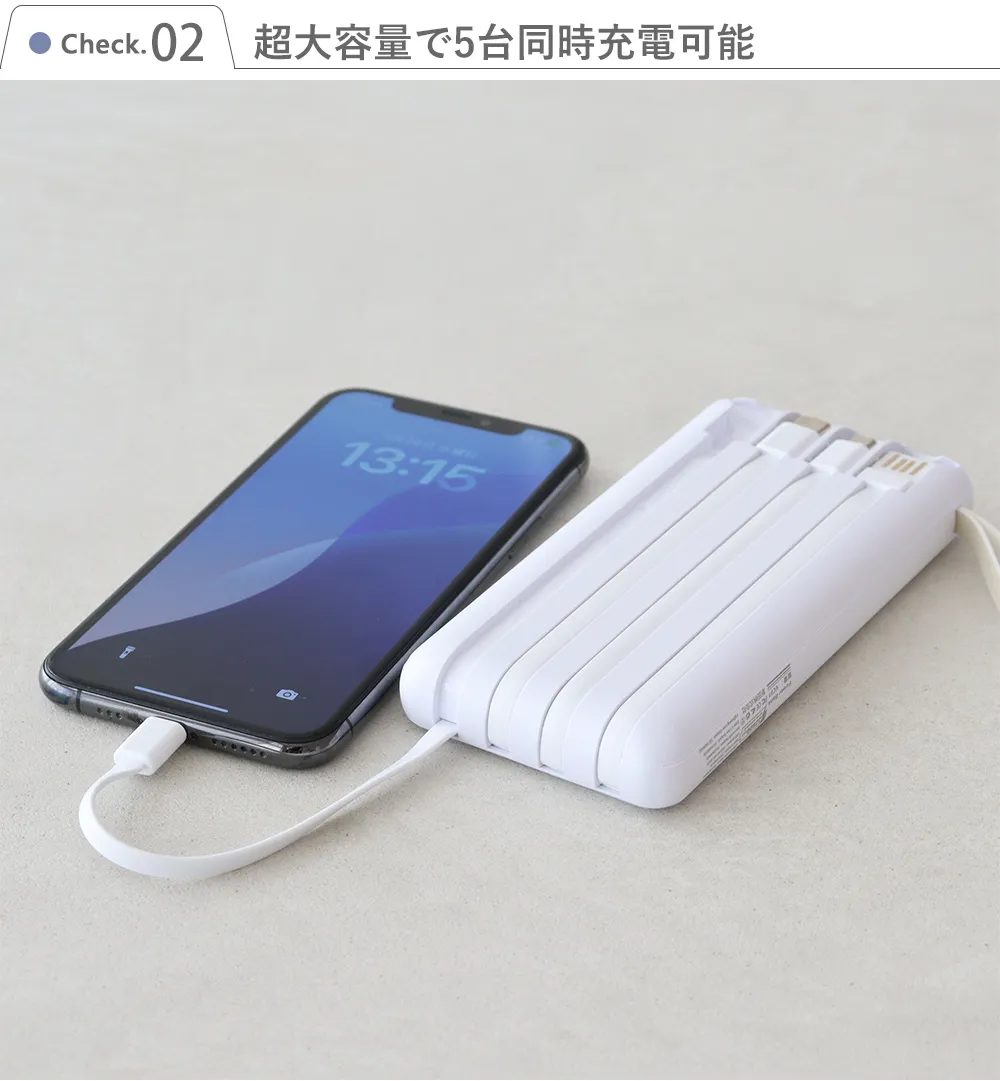 【名入れ】モバイルバッテリー22800mAh うちの子顔写真入り Point.2  超大容量で５台同時充電可能