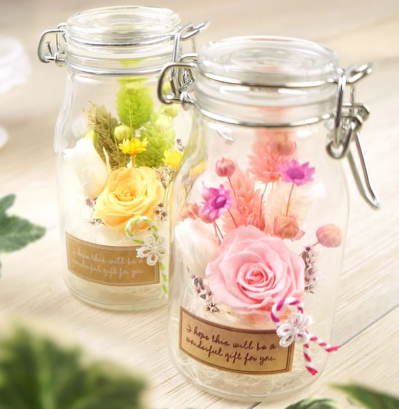 プリザーブドフラワー　タイニーフラワー　アレンジ ホワイトデー 母の日