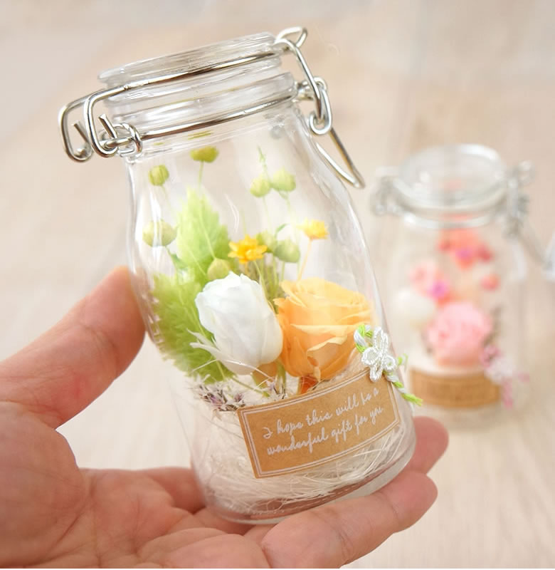 鞠プリザーブドフラワー　タイニーフラワー　サイズ感