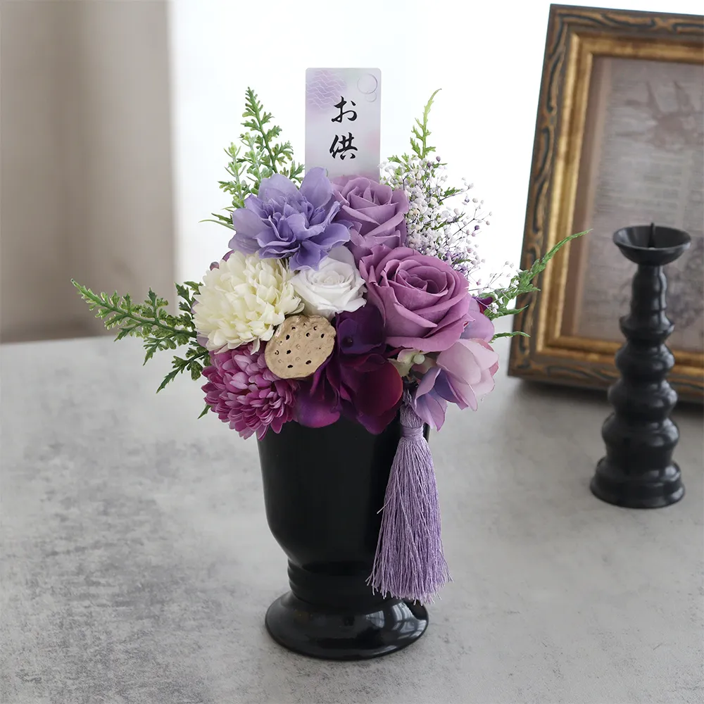 和風 プリザーブドフラワー 仏花 お供え花 儚音（はくね）
