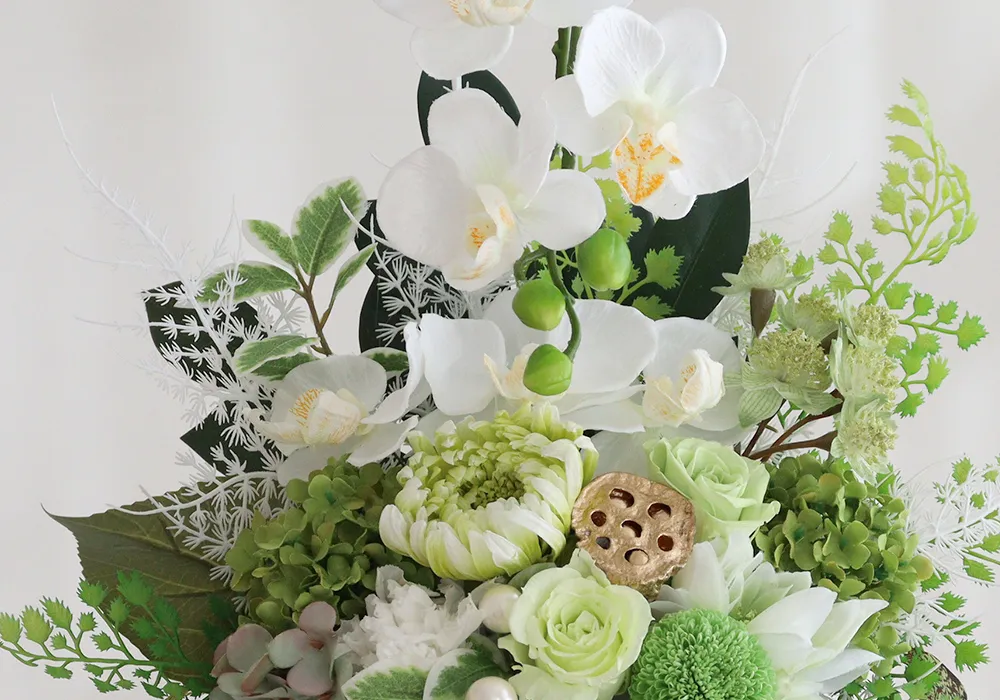 プリザーブドフラワー 仏花 お供え花 華麗（かれい）｜ベルビーWebshop本店