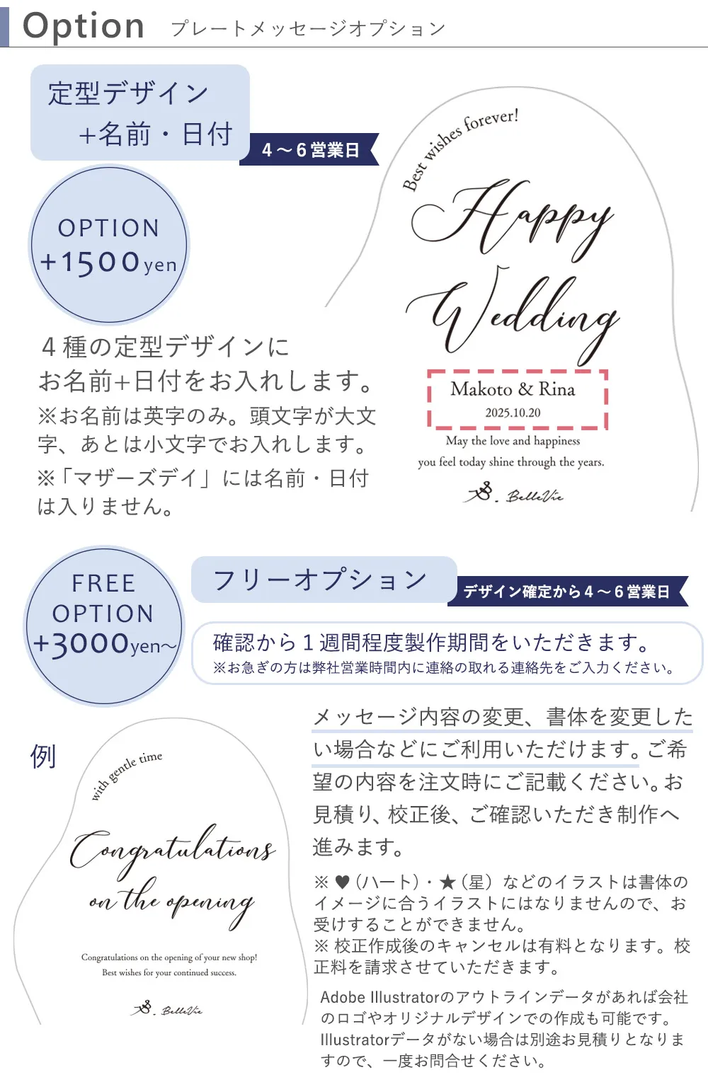 フリーデザインオプション