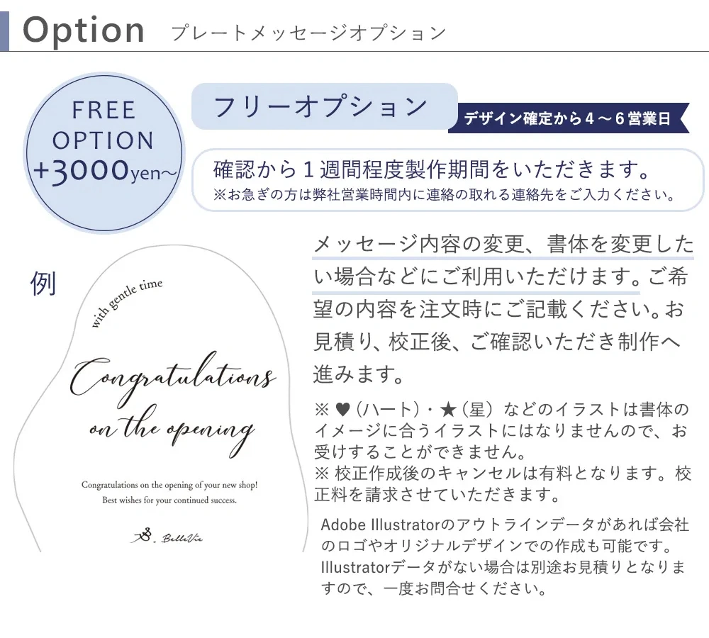 フリーデザインオプション