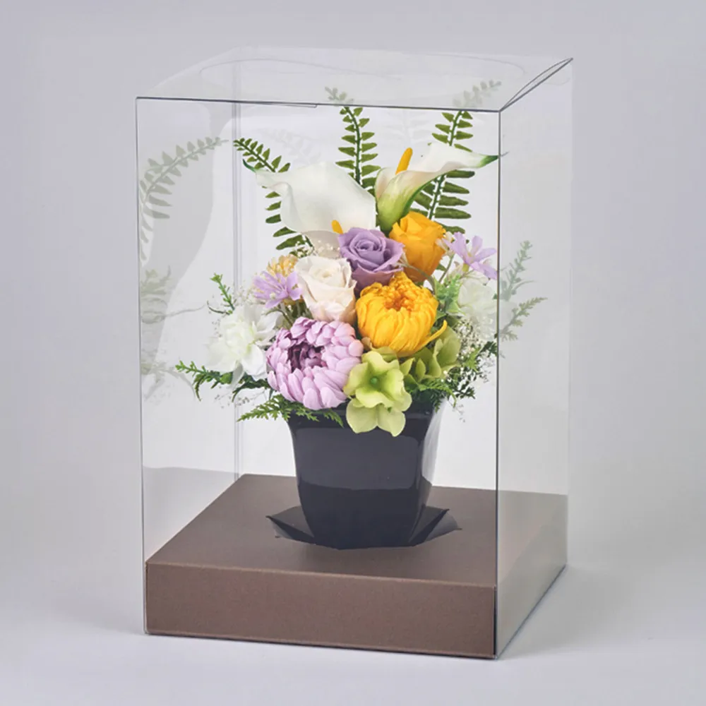 プリザーブドフラワー 仏花 お供え花 風月(ふうげつ)　花器付