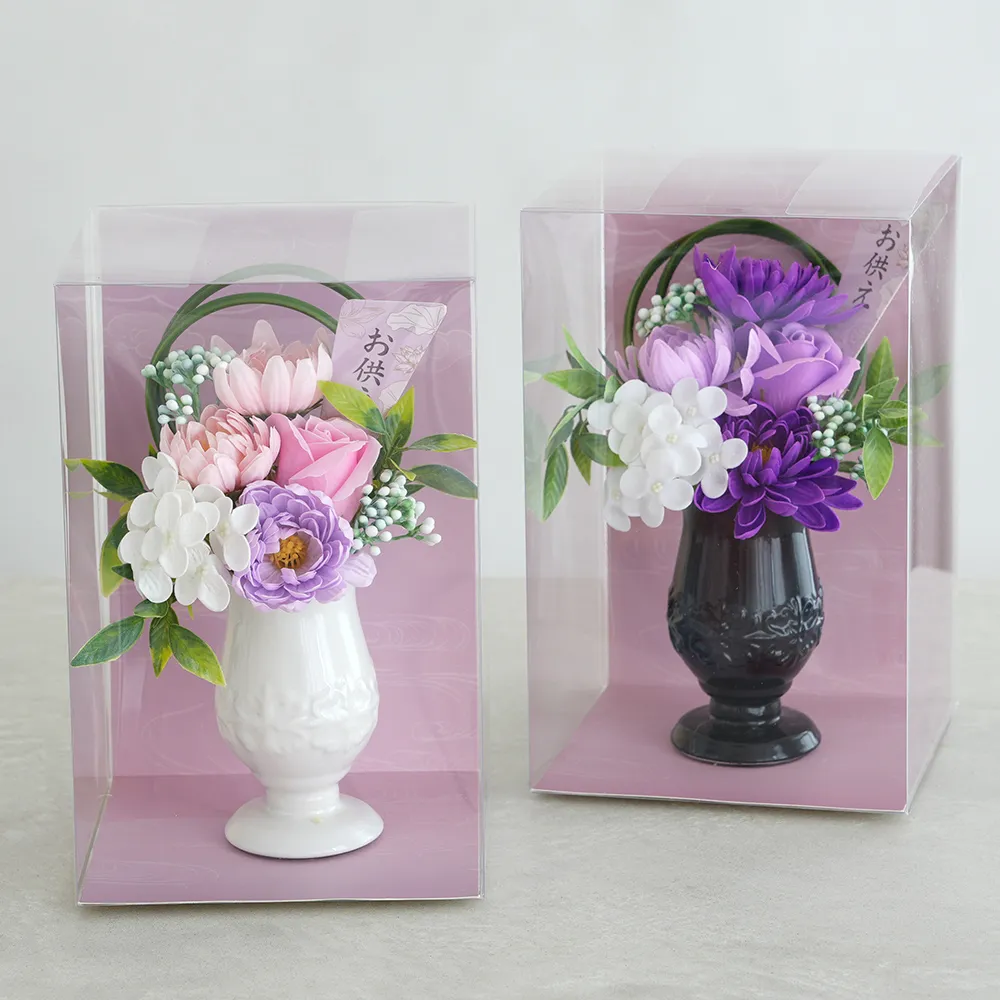 ソープフラワー 仏花 お供え花 ゆづき・しおり