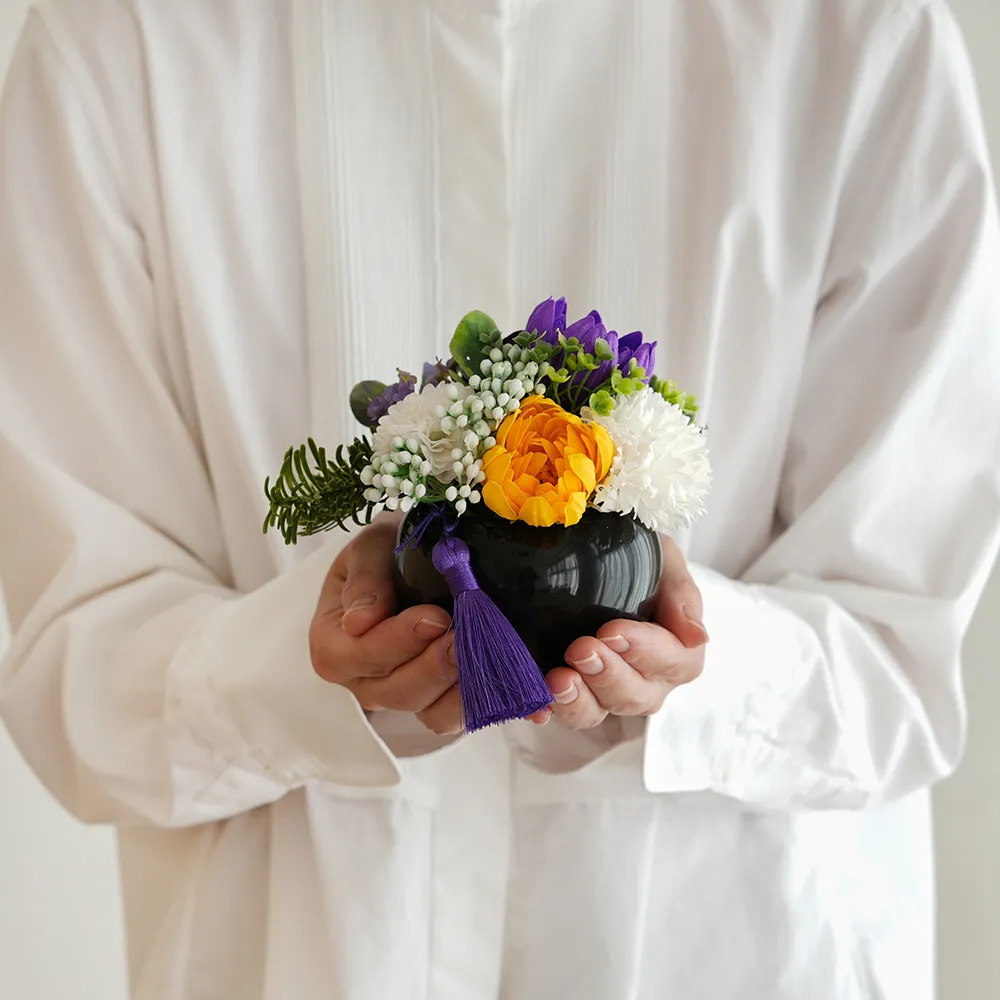ソープフラワー 仏花 お供え花 ほのか・あやめ