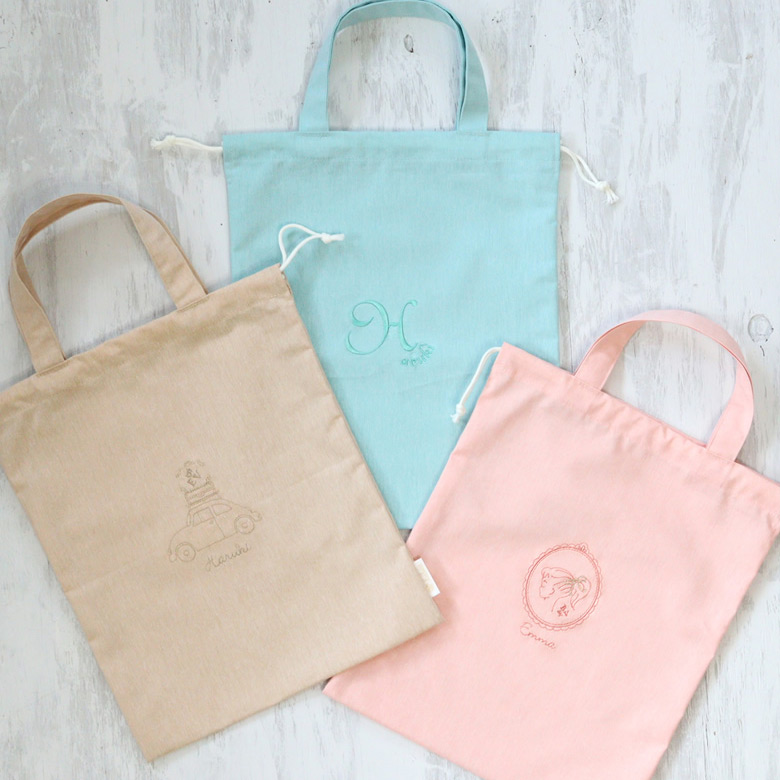 お着換え袋やシューズバッグに