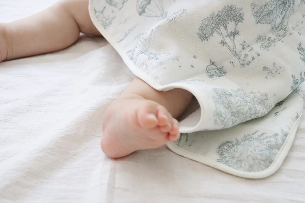 赤ちゃんの肌にも優しいガーゼ＆パイル