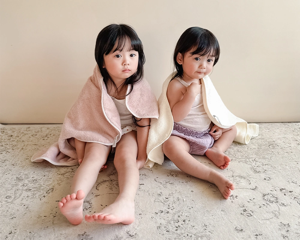 お名前刺繍を入れて、特別な一枚に