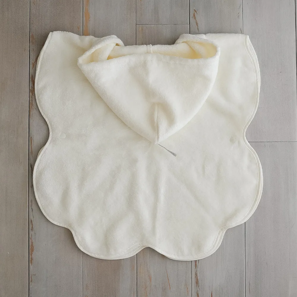 【ベルビーアンファン】Nuage オーガニックコットン MokuMoku フード付きタオル３点セット