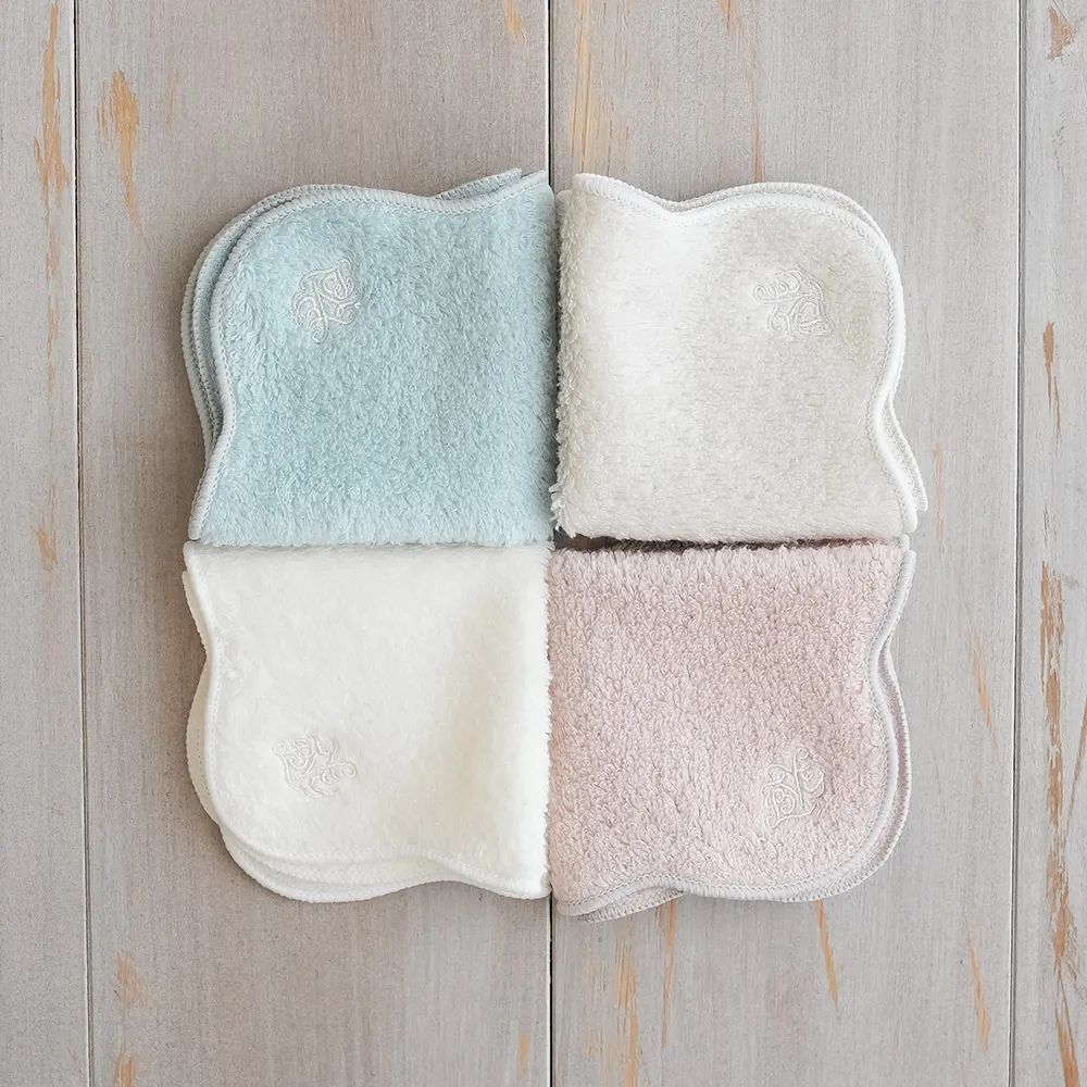 【ベルビーアンファン】Nuage オーガニックコットン MokuMoku フード付きタオル３点セット