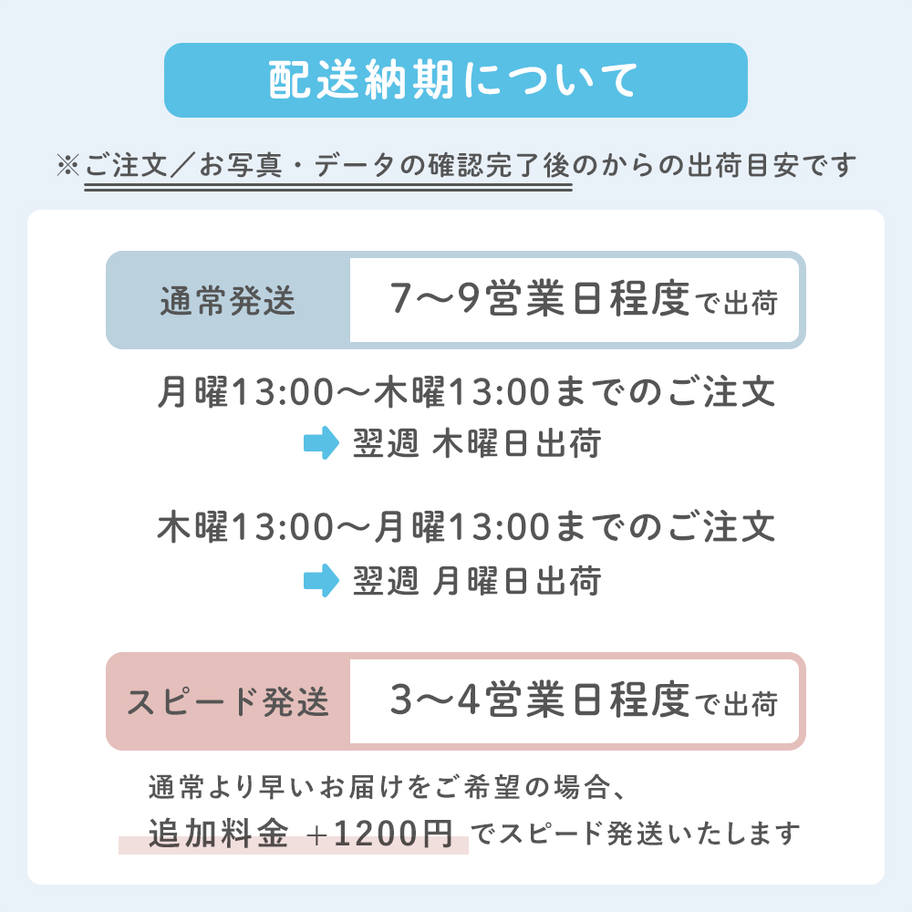 出荷スケジュール